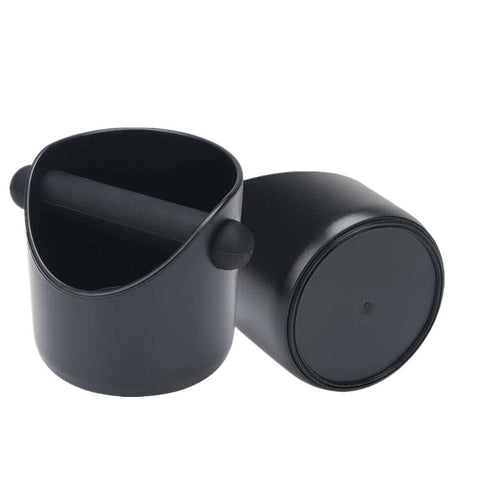 Black Bucket Coffee Waste Container Tamper Tube Bin Knock Box Espresso Grinds AU