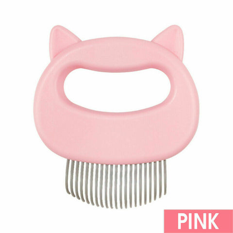 3xRelaxing Cat Comb Massager Pet Grooming Brush Dog Hair Removal Open KnotTool