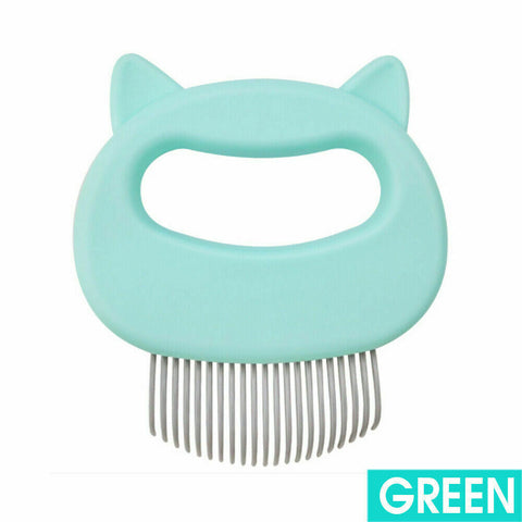 3xRelaxing Cat Comb Massager Pet Grooming Brush Dog Hair Removal Open KnotTool