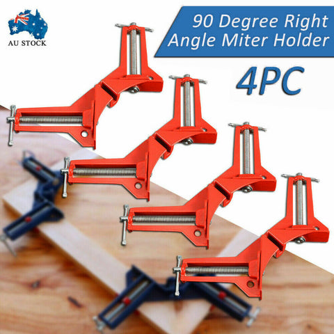 4-Piece Corner Clamp 90 Degree Right Angle Outside Vise Frame Holder Timber Work