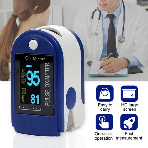 Professional Finger Pulse Oximeter Blood Oxygen Saturation Monitor Heart Rate