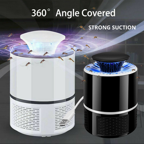 USB Mosquito Insect Killer Electric Lamp LED Light Fly Bug Zapper Trap Catcher