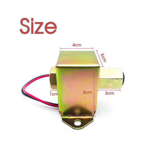 Universal Electric Fuel Pump 12V Solid State 4 to 6PSI 130 LPH Petrol AU Stock