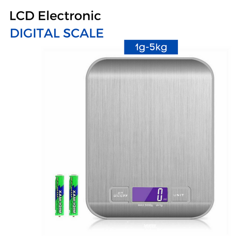 LCD Stainless Kitchen Cooking Food Electronic Digital Scale Weight 5kg 1g