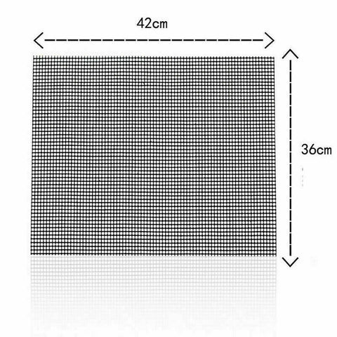 5Pcs Mintiml Charcoal BBQ Grill Mesh Mat Non-Stick Cooking Barbecue Liner Sheet