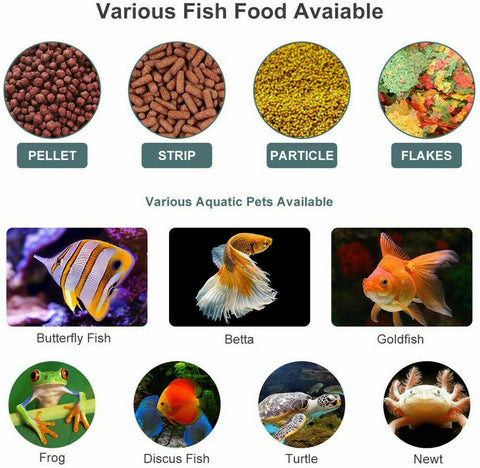 Automatic Digital Fish Feeder Holiday Timer Auto Pet Feeding Pond Tank Dispense