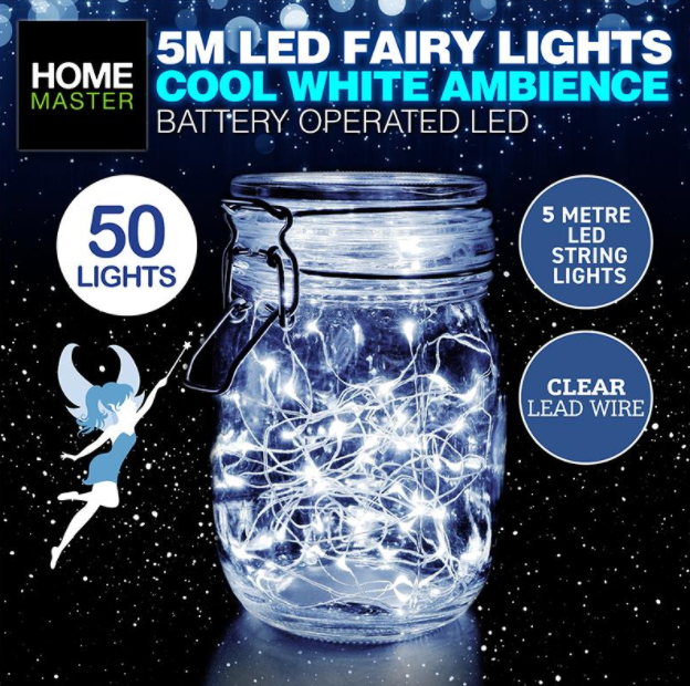 5M String Fairy Lights Clear Lead Wire