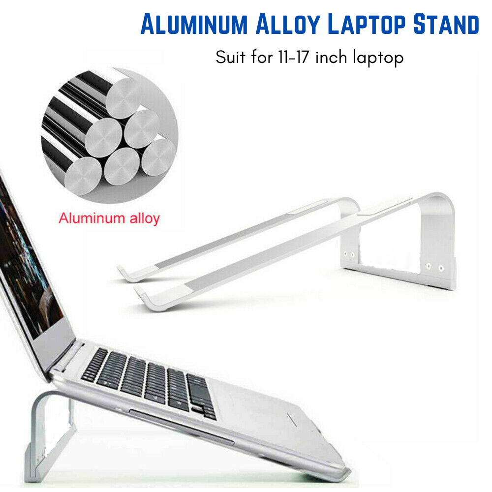 Aluminium Portable Laptop Holder Stand Tray Riser For iPad MacBook Notebook