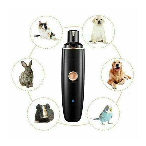 Electric Dog Toe Nail File Grinder Clippers Pet Cat Claw Grooming Trimmer Tools