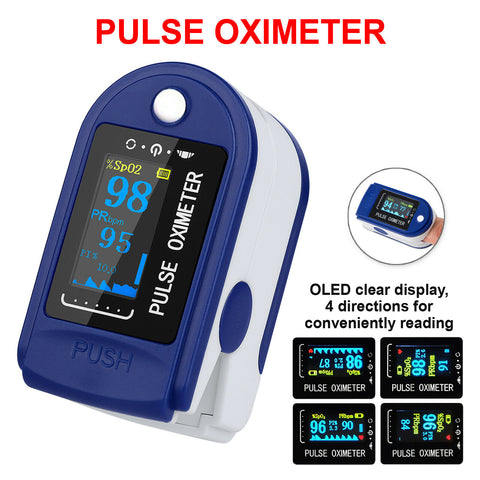 Professional Finger Pulse Oximeter Blood Oxygen Saturation Monitor Heart Rate