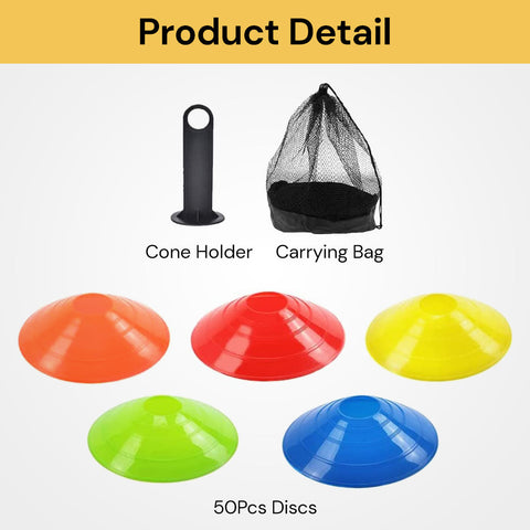 50Pcs Sports Training Discs