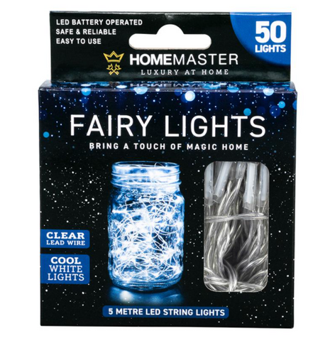 5M String Fairy Lights Clear Lead Wire