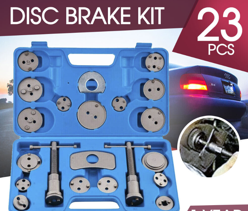 23pcs Disc Brake Wind Back Tool Kit to Rewind Car Automotive Caliper Piston