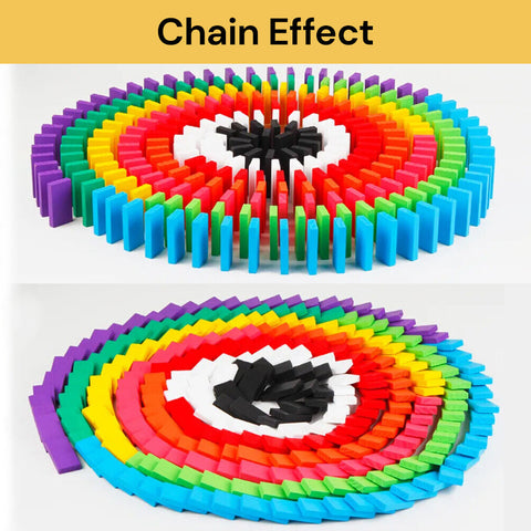 120pcs Wooden Domino Blocks