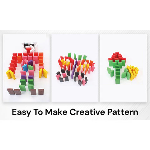 120pcs Wooden Domino Blocks