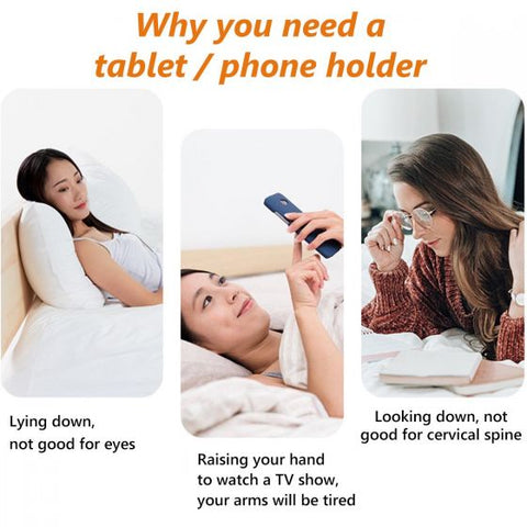 Aluminum 360Â° Adjustable Bed Flexible Long Arm Tablet Stand Phone Holder