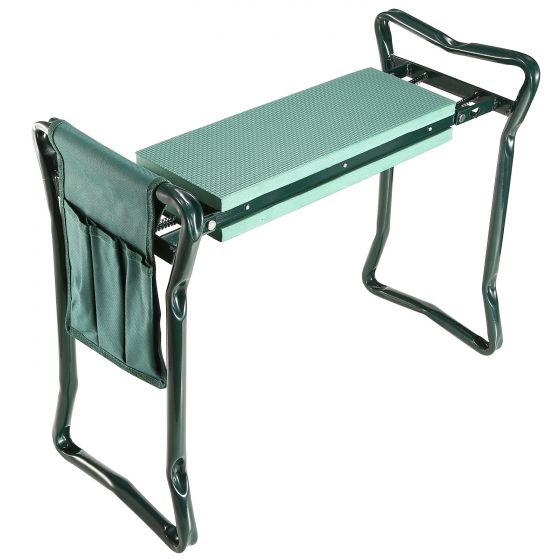 Garden Kneeler and Seat Tool Pouches Outdoor Bench Knee Pad Foldable