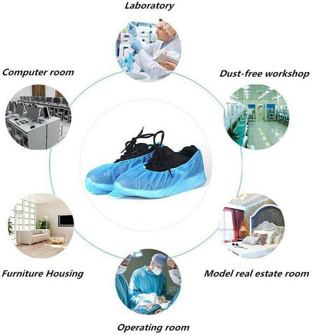 Waterproof Plastic Shoe Covers Rain Outdoor Room Disposable Overshoes