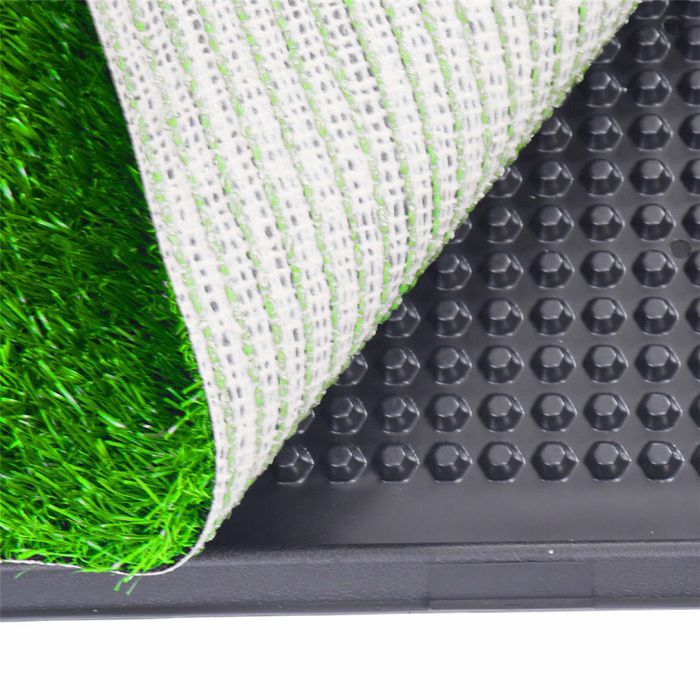 Indoor Dog Pet Potty Zoom Training Portable Grass Mat Toilet Large Loo Pad Tray