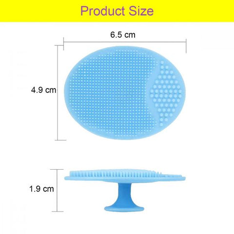 Facial Cleansing Brush , Soft Silicone Face Scrubbers Exfoliators Face Blackhead Removing Massage Tool