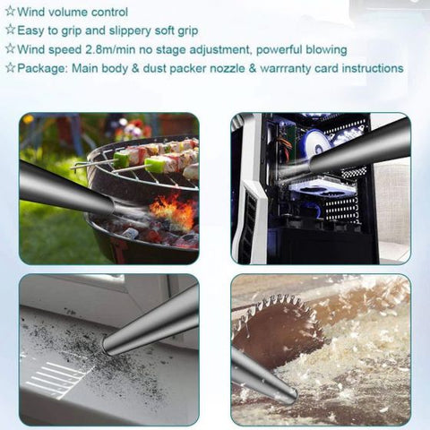 8V DUB185 2 In 1 Rechargeable 20000rpm New Cordless Blower Electric Air Vacuum Cleaner