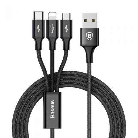 Baseus 3-in-1 Cable  Micro+Lightning+Type-C