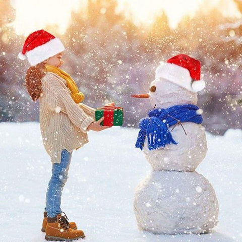Christmas Santa Hat Red And White Xmas Cap