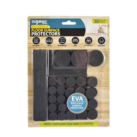 Rubber Pad Furniture Floor Protector Pads Self Adhesive Balck Assorted Size