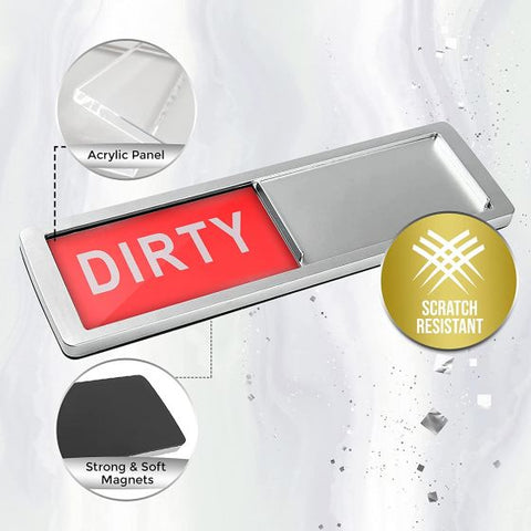 Dishwasher Magnet Clean Dirty Sign Indicator For Changing Signs Sleek And Convenient Design