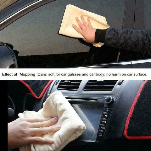 PVA Chamois Car Glass Wash Cloth Furniture Cleaning Towel Leather Extra Dry (L)