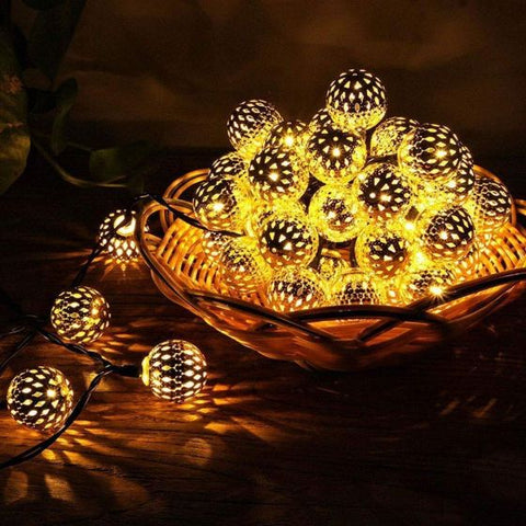 20Led 5M String Lights Solar Bulb Lamp Ball Design String Light For Indoor Outdoor Bedroom Patio Lawn Garden