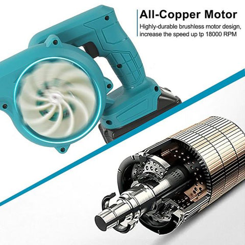 8V DUB185 2 In 1 Rechargeable 20000rpm New Cordless Blower Electric Air Vacuum Cleaner