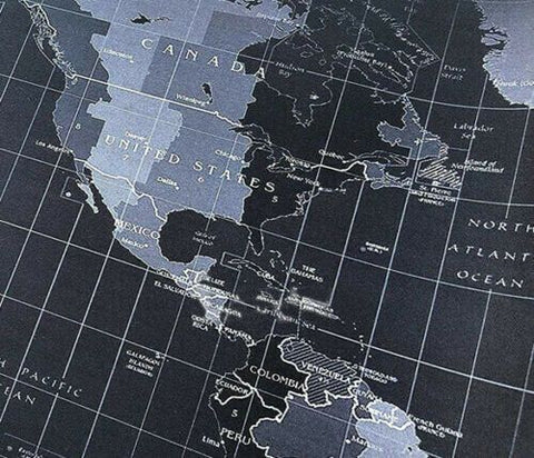 World Map Keyboard pad