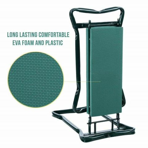 Garden Kneeler and Seat Tool Pouches Outdoor Bench Knee Pad Foldable