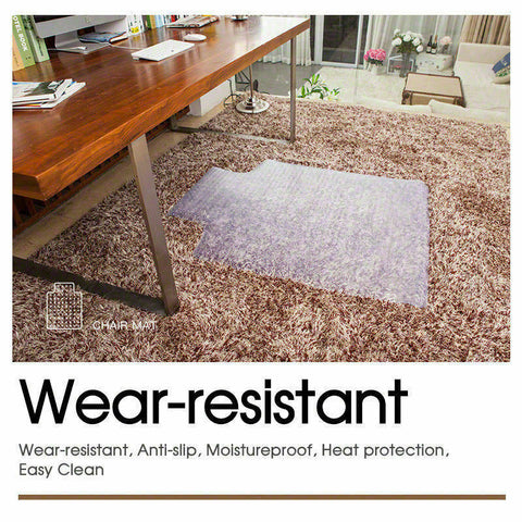 Vinyl Plastic Floor Mat Office Chair Mat Protector Carpet 90 x 120 cm AU STOCK
