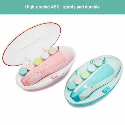 NEW Electric Baby Nail Trimmer Infant Newborn Safe Grinder Clipper Tools Set