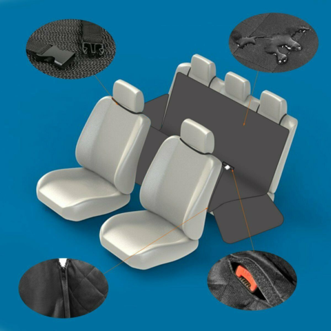 Zipper Dog Car Seat Cover