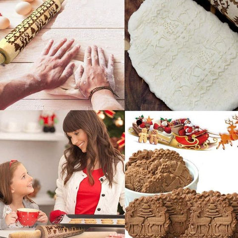 Christmas 4D Rolling Pin