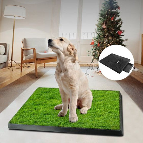 Dog Potty Tray  with Grass mat