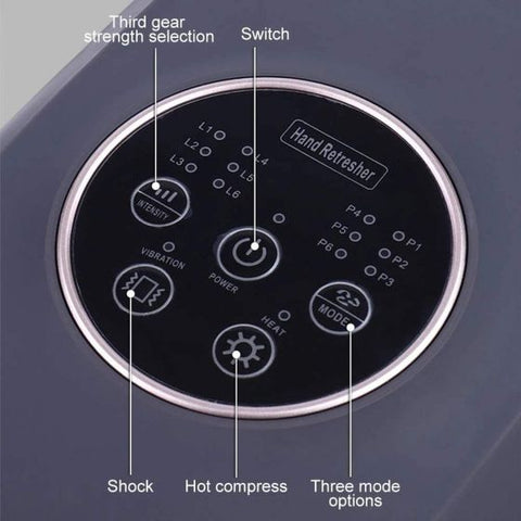 Electric Hand Massager,6 Modes and 6 Levels Pressure Point Massage with Air Compression and Heat for Arthritis,Pain Relief,Carpal Tunnel and Finger Numbness