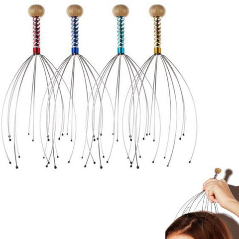 Scalp Massage Machine Head Massager Scalp Scratcher 12 Fingers Head Scratcher For Head Massage Body Relaxing Hair Massage