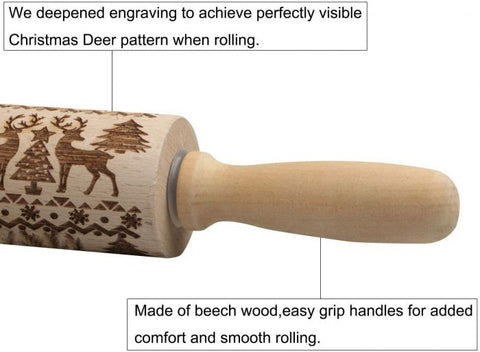 Christmas 4D Rolling Pin