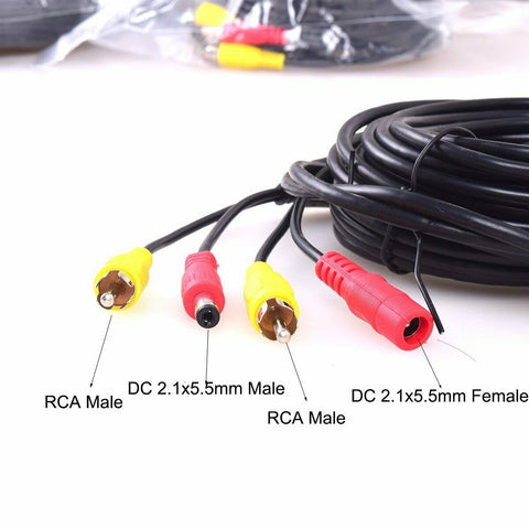 10M RCA Monitoring Cable