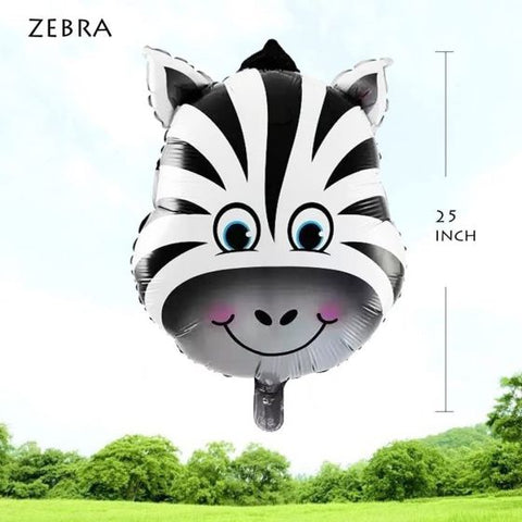 Jungle Safari Animals  Balloons 6pcs 22 Inch  For Jungle Safari Animals Theme Birthday Party Decorations