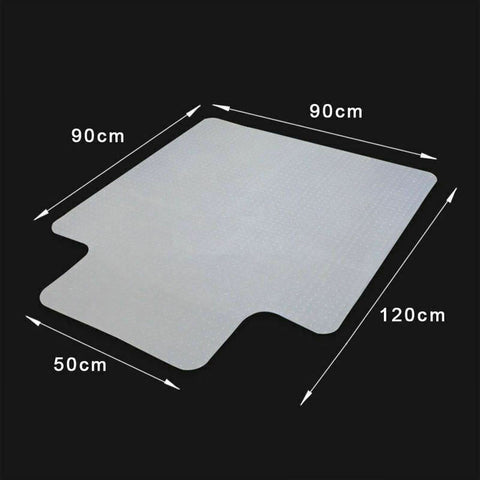 Vinyl Plastic Floor Mat Office Chair Mat Protector Carpet 90 x 120 cm AU STOCK