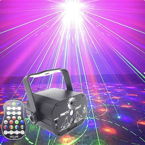 60 Pattern Party Projector Stage Light LED RGB Party KTV Club DJ Disco Lights AU