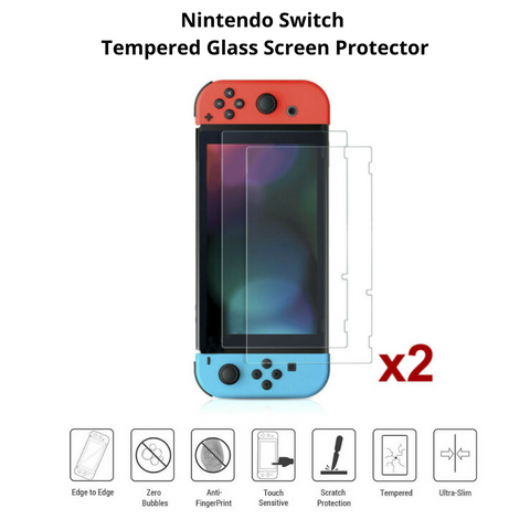2x Premium Tempered Glass Screen Protector for Nintendo Switch
