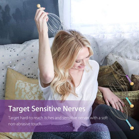 Scalp Massage Machine Head Massager Scalp Scratcher 12 Fingers Head Scratcher For Head Massage Body Relaxing Hair Massage