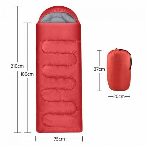 Lightweight Camping Sleep Bag Envelope Style Hooded Thin Hollow Sleeping Bag for Adults & Kids Camping, Travelling and More Outdoors Activities