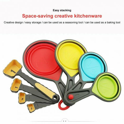 Food Grade Silicone Foldable Measuring Cups
